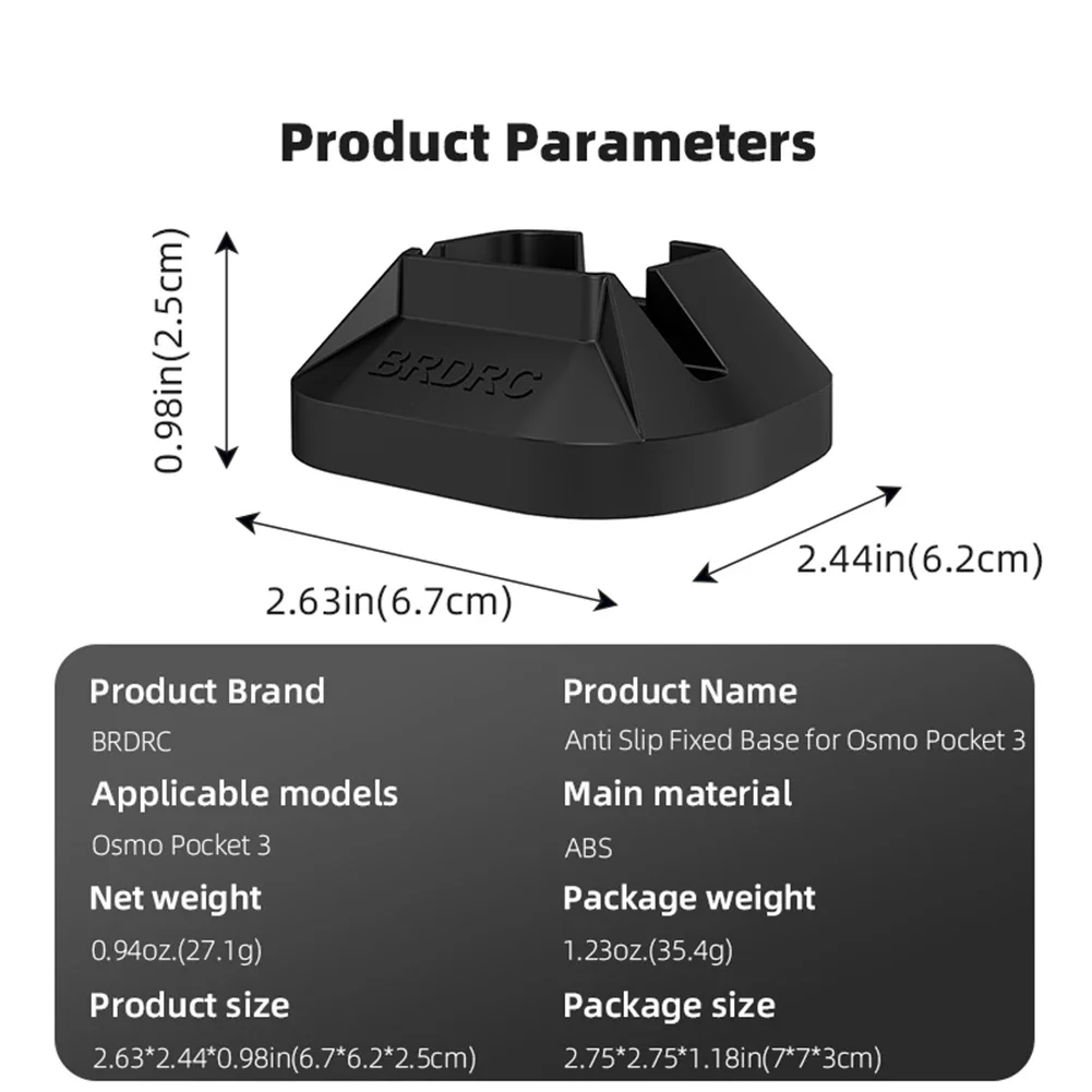 Desktop Stand Holder For DJI Osmo Pocket 3 Camera Fixed Anti-slip Base Silicone Handheld Gimbal Camera Expansion Support Bracket