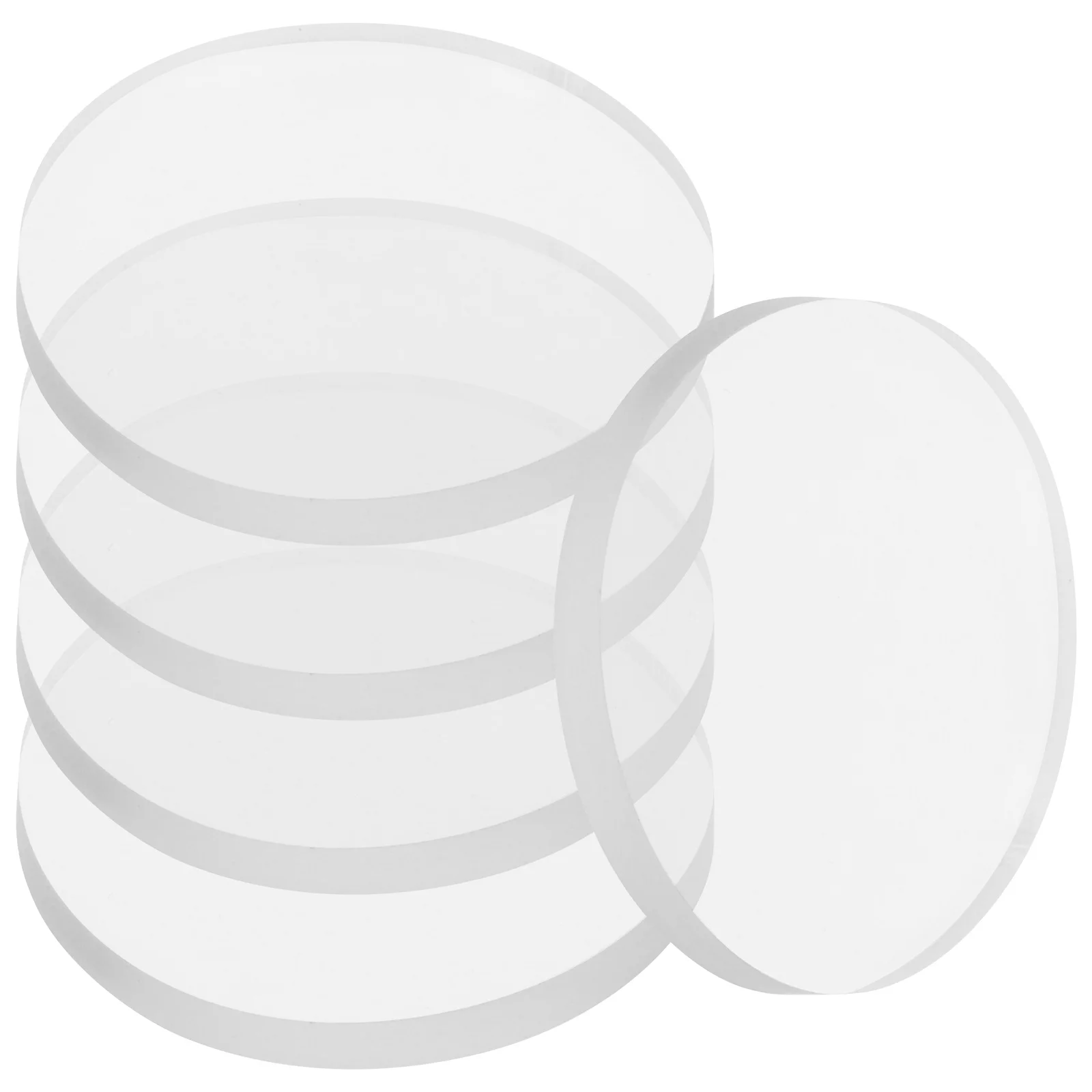 50 قطعة منصات المضادة للانزلاق شفافة مستديرة الأثاث حافظات الأرضية لطاولة القهوة طاولة طعام مكتب الزجاج العلوي مصدات الأثاث #2