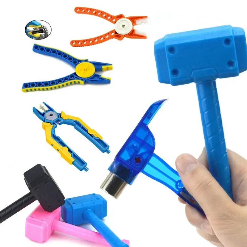 DIY assembly Brick High-tech Tool Accessories Building Block Designer Tool Technology Parts Hammer Pliers Clip remover