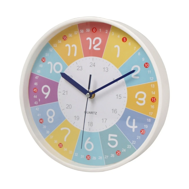 Kids Learning Clock Wall Clock Analog Clock Telling Time Teaching Clock Educational Clock Classroom Clock Kid Room Decor