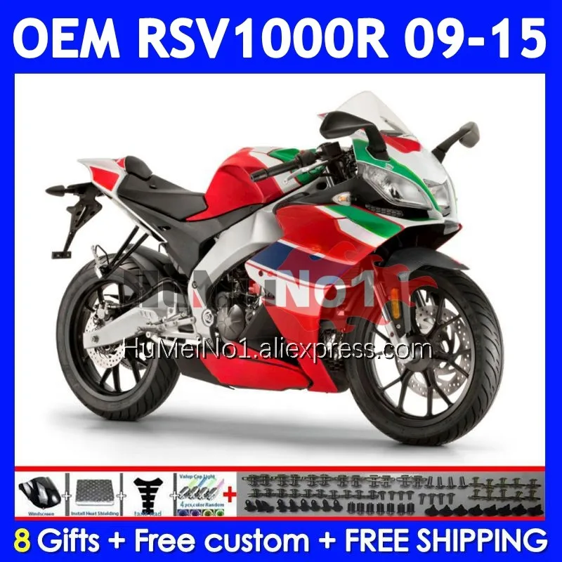 Injection For Aprilia RSV 1000 R 1000R RSV1000RR 315No.4 Red green RSV1000 09 11 12 13 15 2009 2010 2012 2013 2015 Fairings