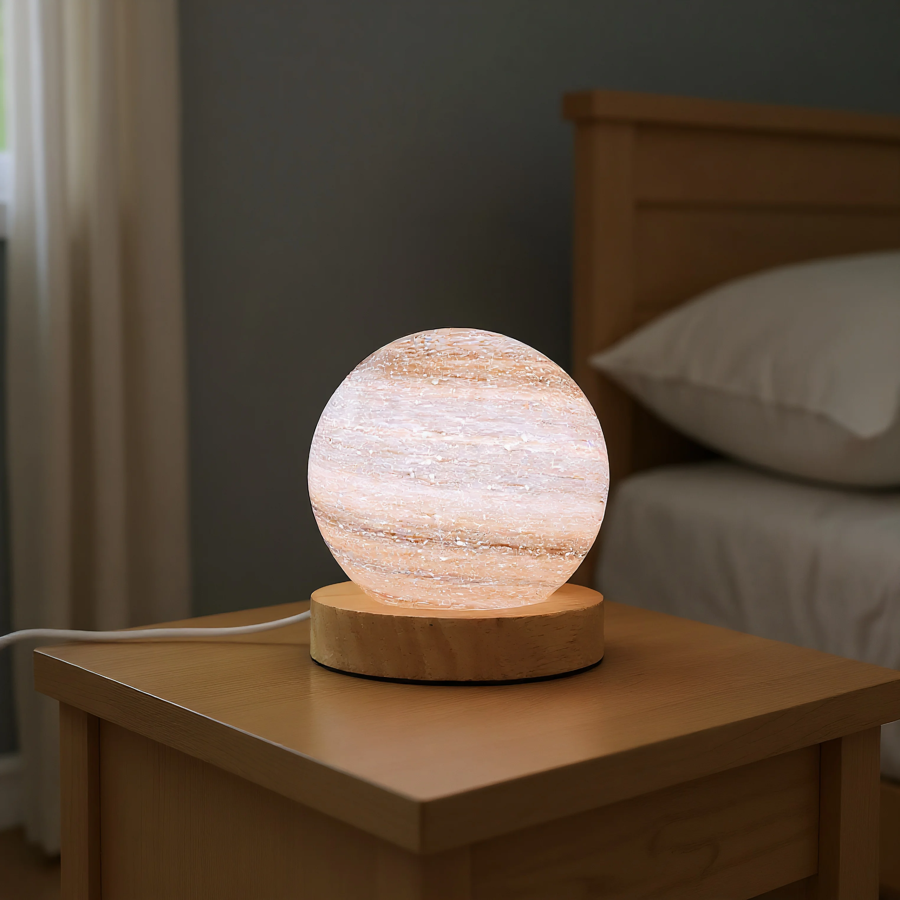 

1 шт., ночник для спальни, декоративная настольная лампа, домашний настольный светильник, подходит для столовой и гостиной