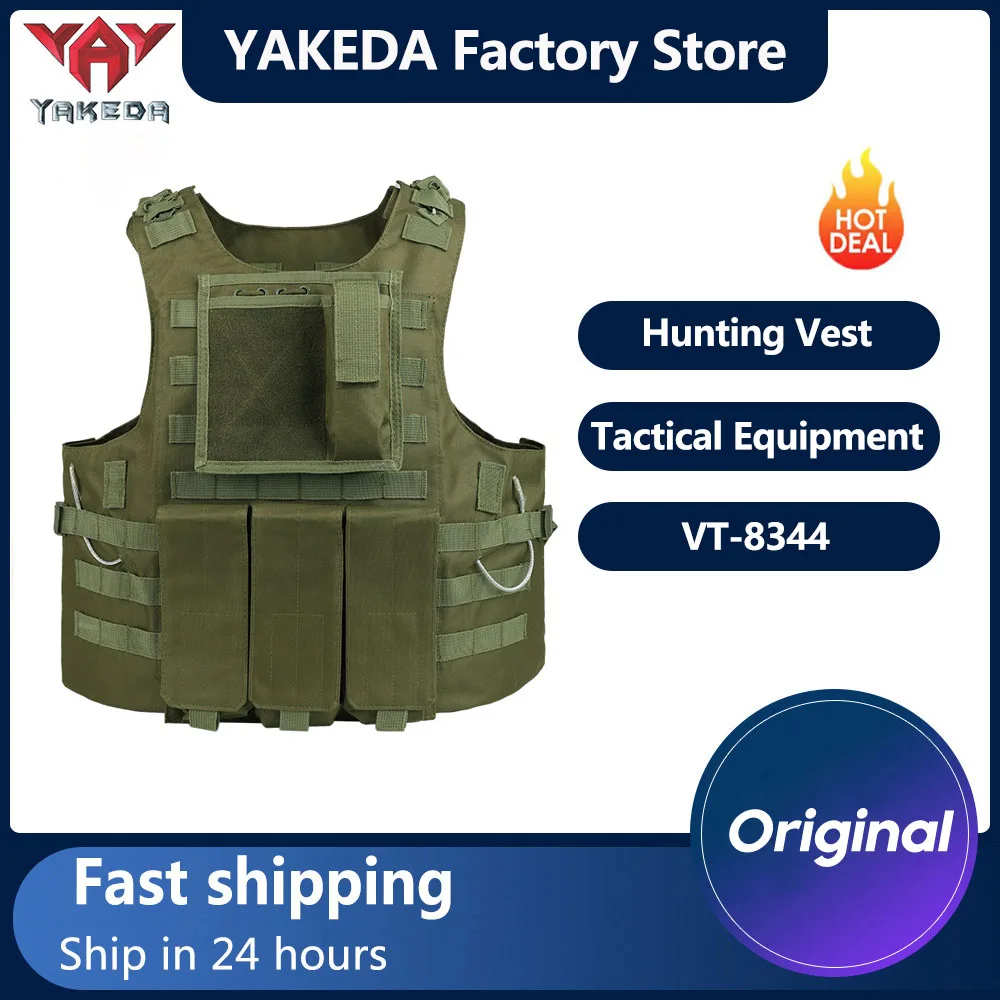 

YAKEDA Tactical Vest Multifunctional Outdoor Amphibious Vest Tactical Vest CS Camouflage Equipment Training Uniform Vest