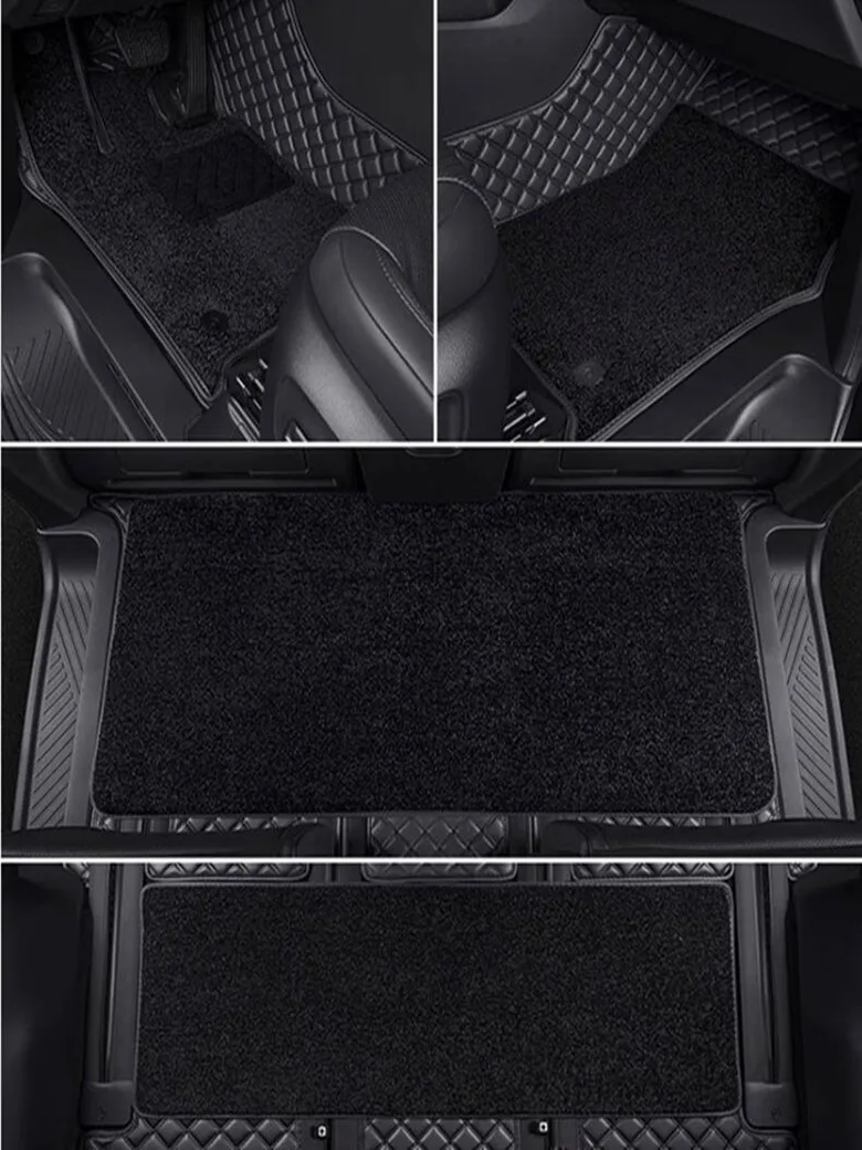 Custom full set car floor mats + trunk mat for Mercedes Benz Vito W447 9 seats 2026-2024 Good quality rugs double layers carpets