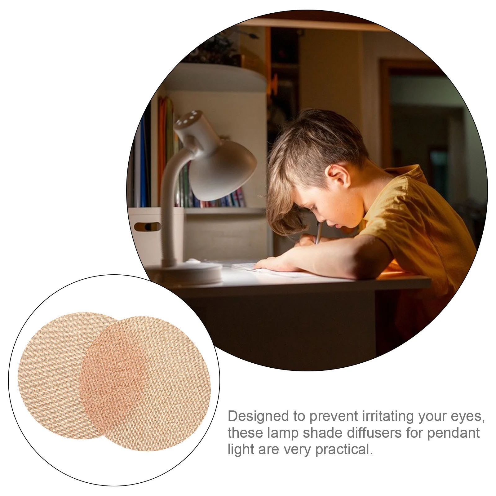 

4 шт. потолочный абажур, диффузор, мягкий фильтр света для комнаты, термостойкий, простая установка, сменный тканевый абажур