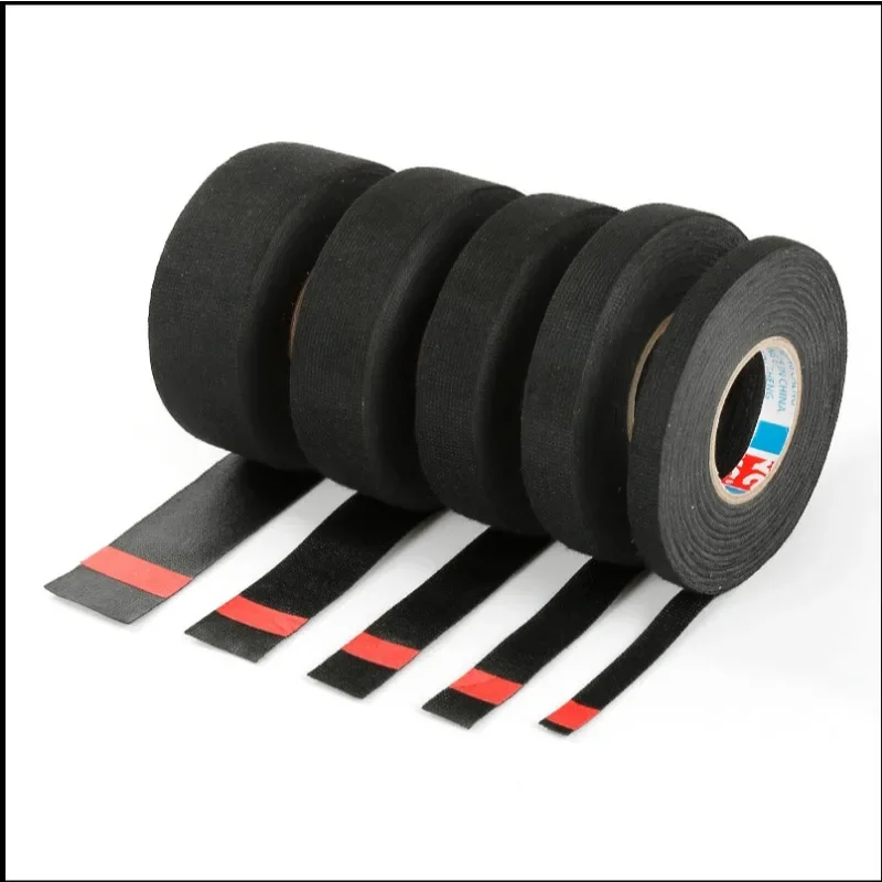 Heat-Resistant Denoise Adhesive Cloth Tape For Cable Car Harness Wiring, Multiple Width Options, Heat Resistant Electrical Tape