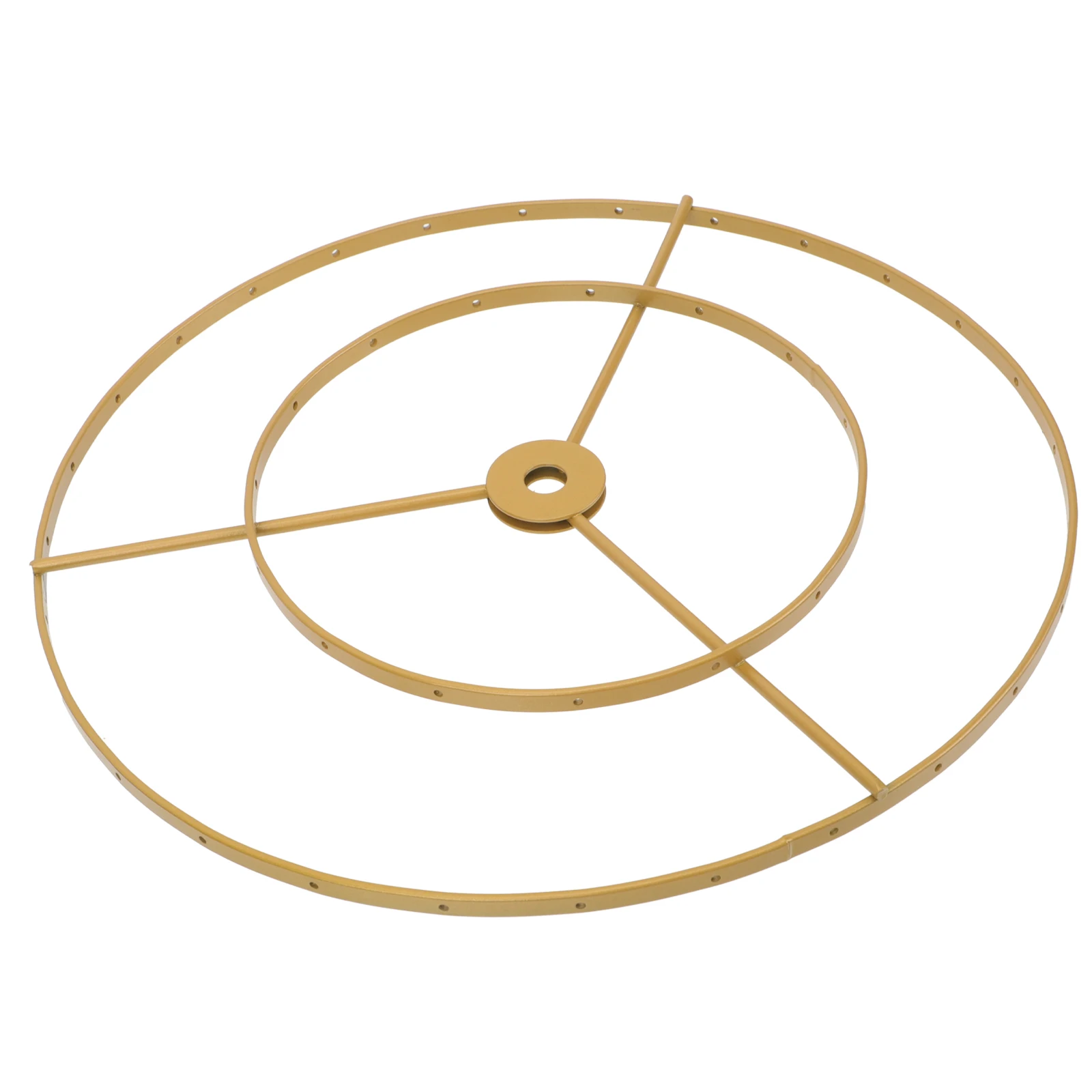 Double Layer Ring Lampshade Bracket Chandelier Frame Iron Material Pendant Light Cover Home Ceiling Accessories Lighting