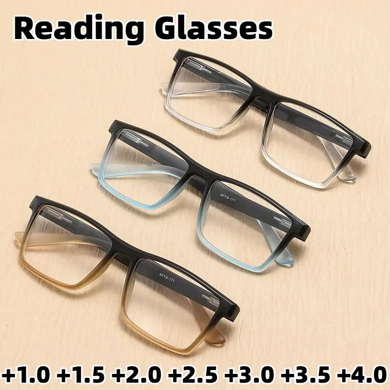 Neue modische Anti-Blaulicht-Presbyopie-Brille Unisex Retro High-Definition-Lesebrille mit Plus-Dioptrien +1,0 bis +4,0