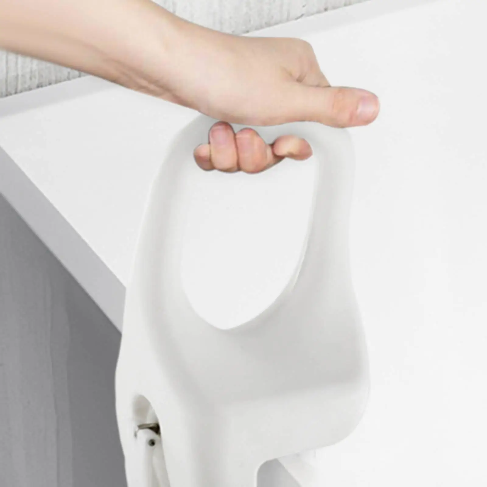 Bathtub Safety Handle for Elderly Clamp on Tub Rail Bathroom Grab Bar Non Slip Support for Disabled Women Safe Bath