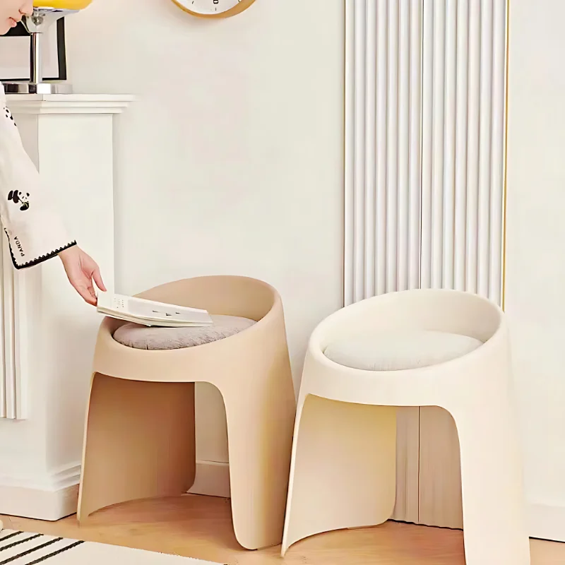 

Thickened Stackable Shoe Changing Stool, Living Room, Home, Dining Table, Creative Simple Ins Style, Round Stool, Dressing Stool