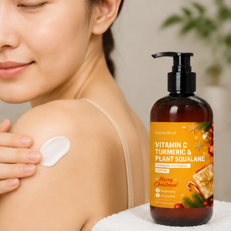 Vitamin C Turmeric Body Lotion Deep Long-lasting Hydration And Skin Brightening Dry Rough Skin For Daily Body Care Holiday Gifts