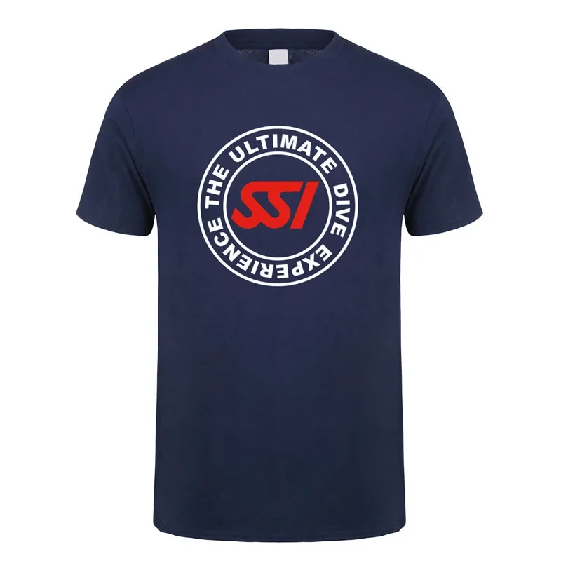 Scuba Diving Dive SSI T Shirts Tees Short Sleeve Cotton Man The Ultimate Dive EXperience Tshirt Tops LH-253