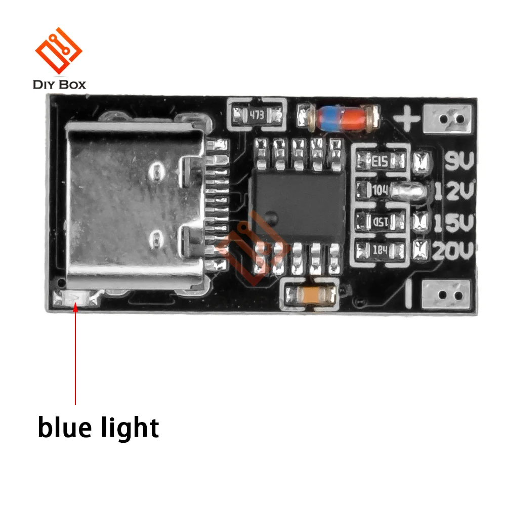 1-3szt 3A 5A Moduł płytki wyzwalającej PD/QC Decoy Board Fast Charge USB Type-C do 12V High Speed Charger Power Delivery Boost Module