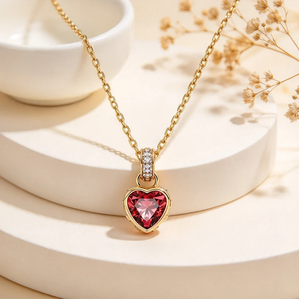 Silver ladder square full diamond heart ring rose gold gradient pink diamond hollow heart bracelet