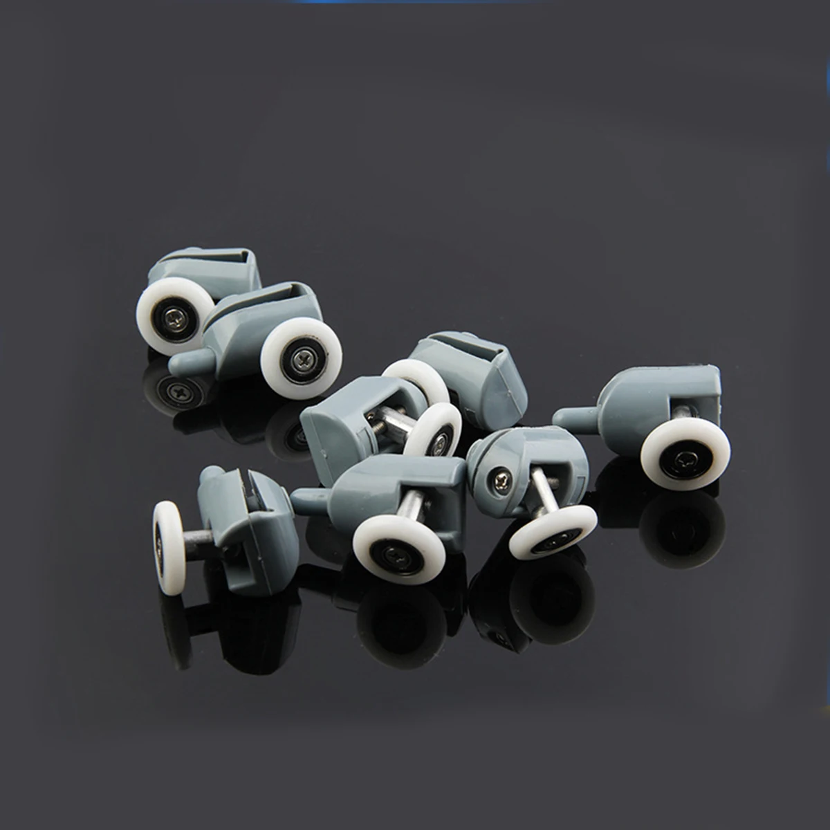 

8 Pcs Rollers 25mm Single Wheel Sliding Runners Glass Door Accessories Sliding Shower Door Rollers Bathrooms Facilities