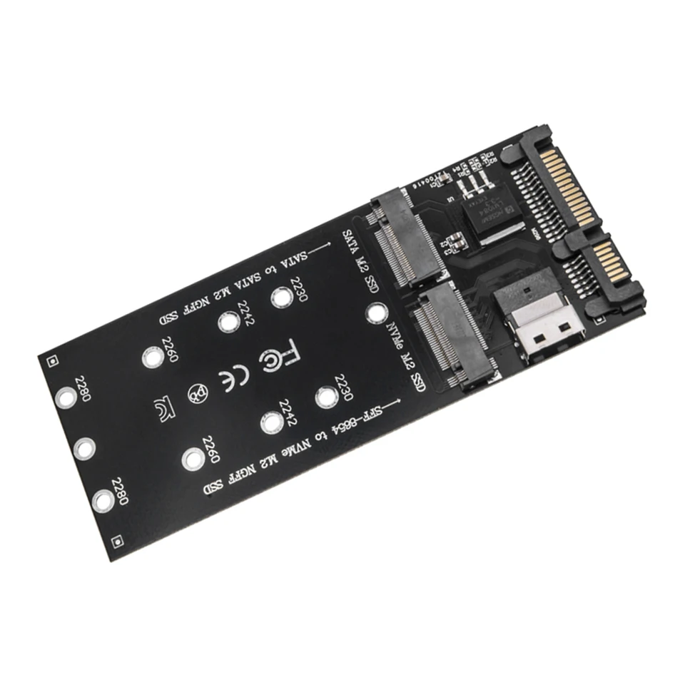 M.2 To SATA Adapter SFF-8654 To M2 NVME SSD 22Pin SATA To M2