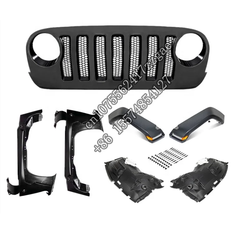 

jk Upgrade to JL Body Kits for Wrangler JK Bodykit Grill Fender Flare Liner Auto Parts