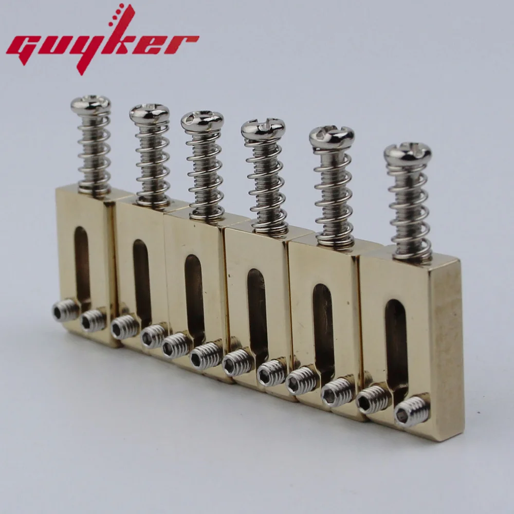 New 10.5MM Brass Modern Guitar Tremolo Bridge Saddles For ST Electric Guitar