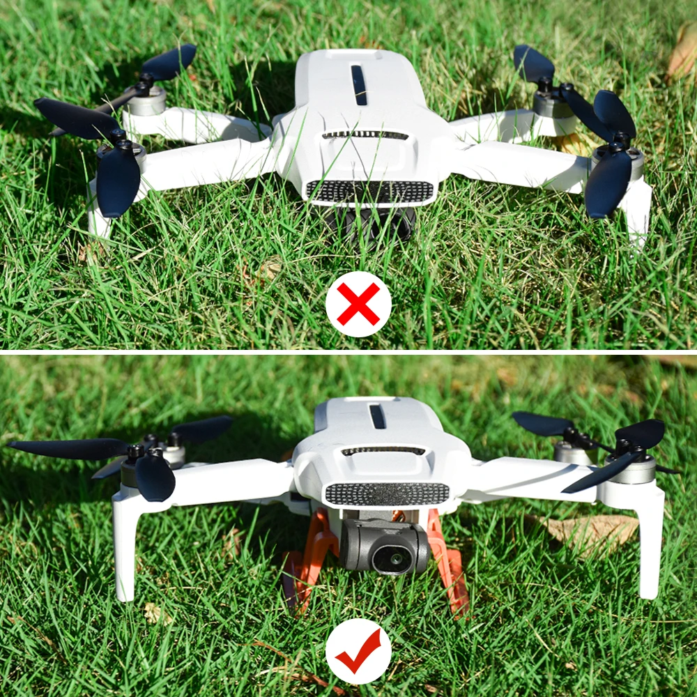 Drone Landing Gear Extensions Leg for FIMI X8 MINI Height Extender Support Protector Accessories Orange White