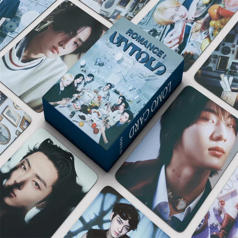 55Pcs Kpop Idol Boy Group New Album ROMANCE:UNTOLD Lomo Cards JUNGWON HEESEUNG JAY SUNOO SUNGHOON NI-KI Photocards Fans Gift