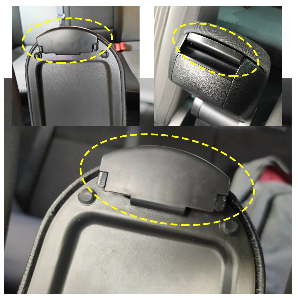 2pcs Car Armrest Repair Lid For VW Golf 4 Jetta Bora Mk4 GTI PASSAT B5 Armrest Latch Lid Center Console Latch Clip view 2