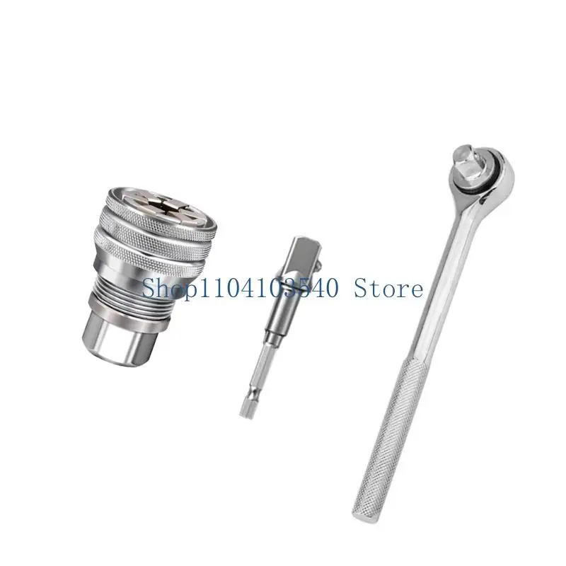 

02DC Adjustable Universal Socket Wrench, Manual Socket Wrench, Multifunctional Sleeve