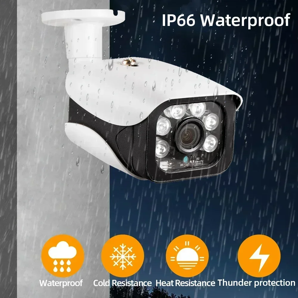 8CH 8MP POE NVR Kit Outdoor 4K CCTV Security System Waterproof Plug&Play IP Bullet Camera Video Surveillance 4CH System XMEYE