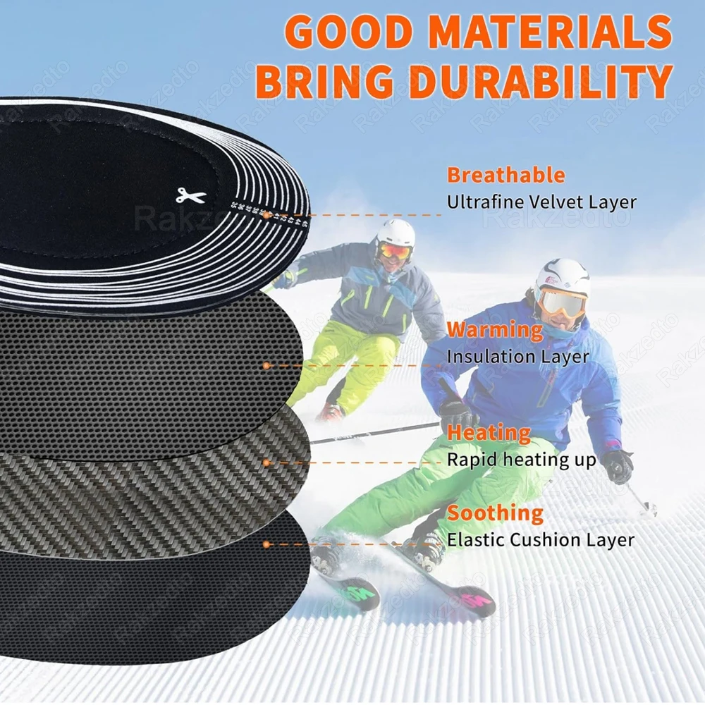 USB Electric Heated Insoles for Sneakers Man Woman Battery Heating Shoe Pad Warm Insoles for Winter Boots Thermal Inner Soles