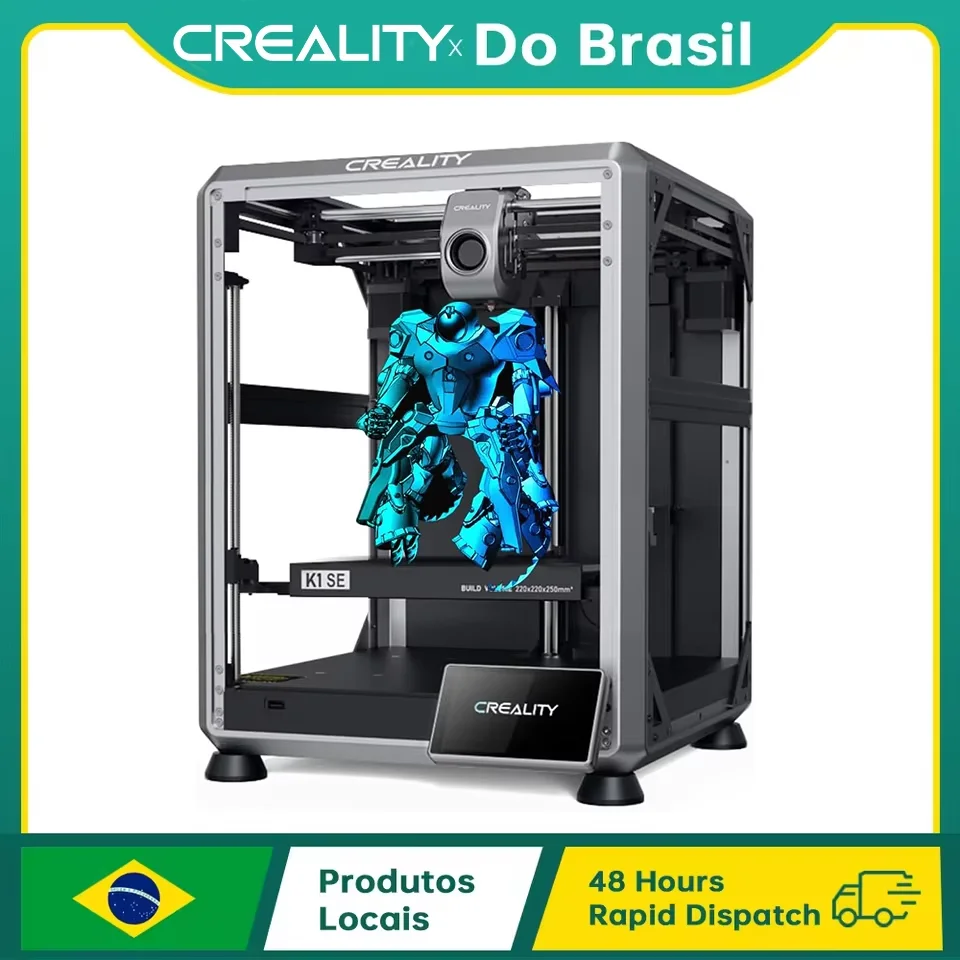 مراجعات ونصائح حول طابعة 3D CREALITY K1SE من Do Brasil