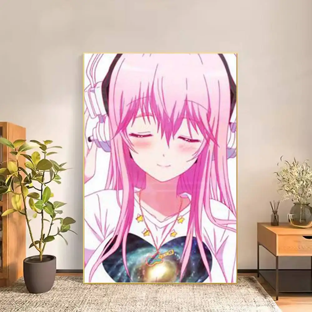 Cute S-Super S-Sonico Poster Versatile HD Waterproof Wall Art Self-Adhesive Decor for Any Space Ideal Gift
