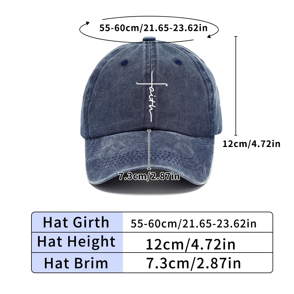 Personality letter printing process cap, simple washed cotton casual cap, fashion classic baseball cap