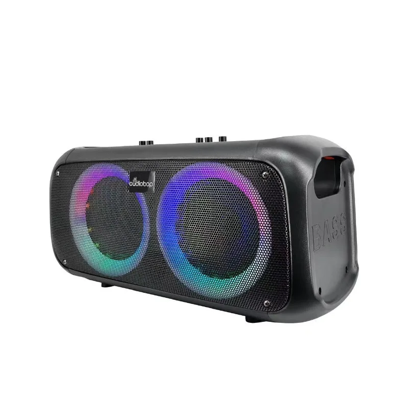 New Dual 6-inch Wireless Bluetooth Speaker Mobile Phone Home Portable FM Radio Karaoke Audio Dual Microphone Integrated Machine