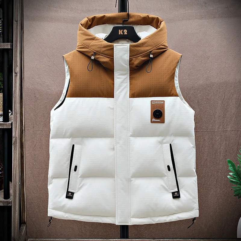 

Зимний жилет для мальчиков, утепленное хлопковое пальто без рукавов для подростков, крутой стильный жилет для мальчиков для школы, улицы и повседневной повседневной моды