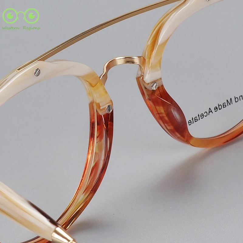 نظارات عصرية ذات شعاع مزدوج للرجال والنساء للبيع بالجملة إطار نظارات أدبية من الأسيتات بتصميم جديد خبير رياضي