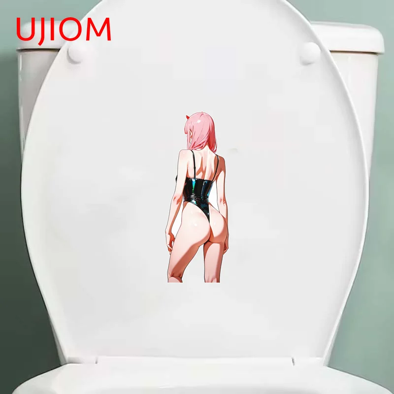 UJIOM Zero Two Seductive Big Ass Wall Sticker Artistic Eye Catching Waterproof Vinly Decal Murals Decoration Accessories