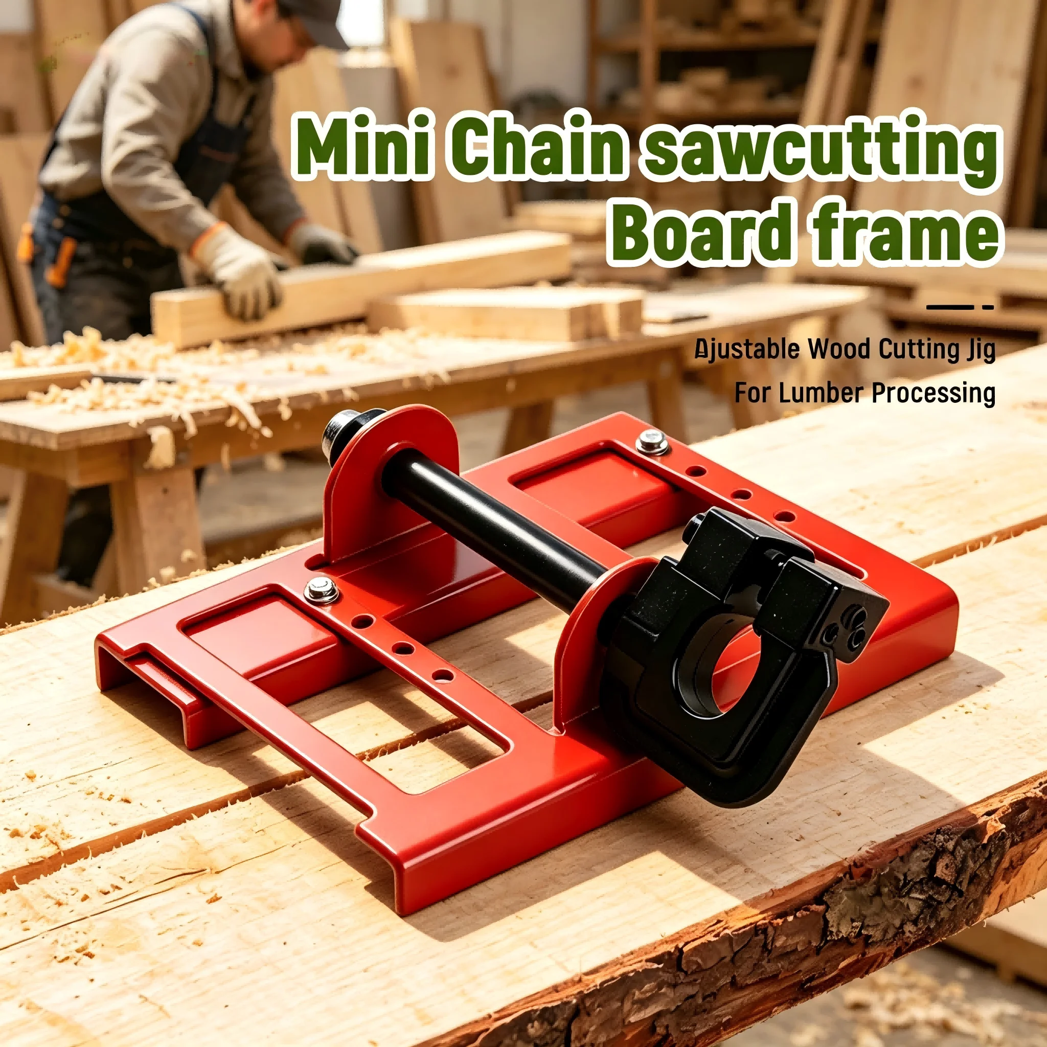 1Set Chainsaw Mill Lumber Cutting Guide Portable Guide Bar Jig Timber Worker Wood Lumber Cutting Tools