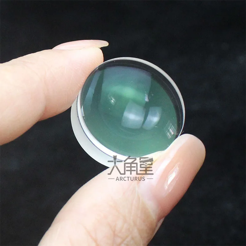 Objectif de lentille convexe collé, longueur focale de 20mm, 62mm, double objectif, accessoires de bricolage, télescope AninTelescope, film vert, matériau en verre