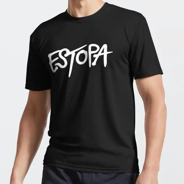 New Shirt Estopa Logo UNISEX Black T-Shirt Funny Size S To 5XL 100% Cotton Streetwear High Quality