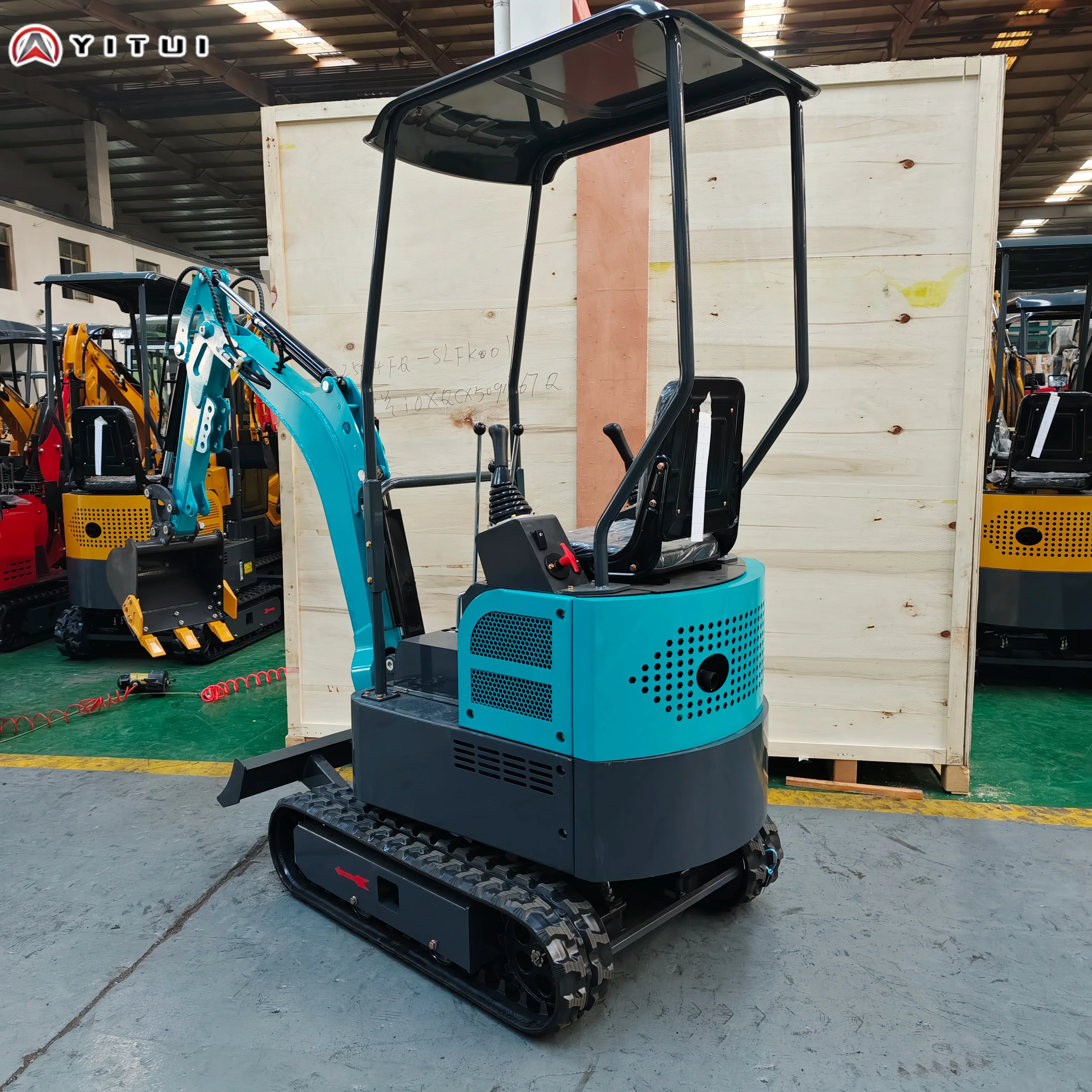 حفارة صغيرة 1.5 طن مع محرك اختياري حفارة صغيرة مخصصة عالية الجودة مع كابينة وأدوات مساعدة متعددة