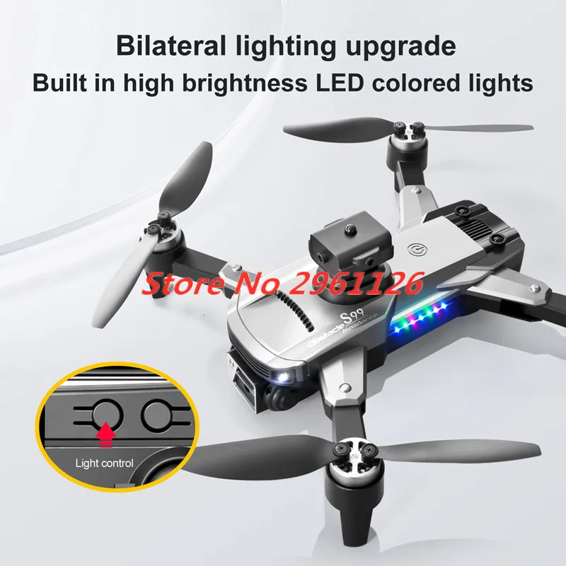 Brushless Motor Gravity Sensing Remote Control Drone Quadcopter 8K Dual Camera Headless Avoiding Obstacles RC Drone Quadcopter