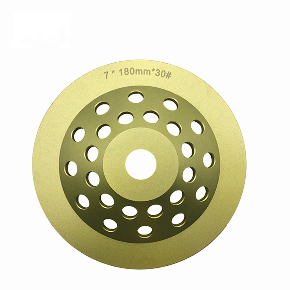 Mola diamantata turbo da 7 pollici con 12/24 barre metalliche Disco per calcestruzzo D180mm Tamponi per lucidatura pavimenti - 3 pezzi