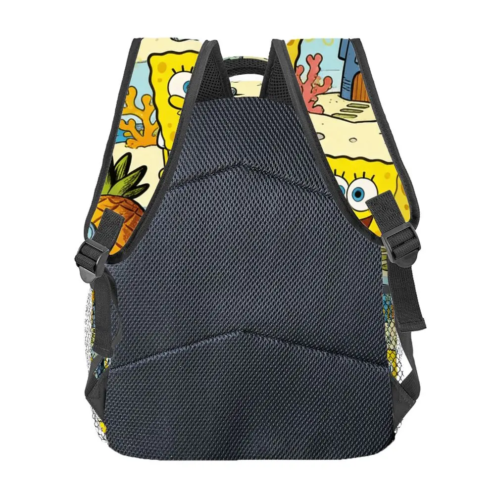 SpongeBob SquarePants Backpack for women, Cartoon Pineapple House Print, Lightweight Travel Backpack with Multiple Pockets - view 2