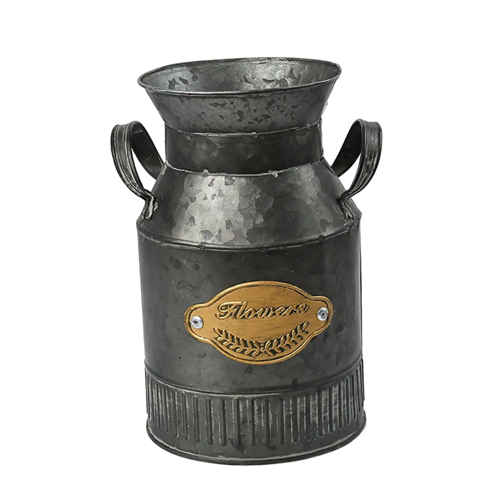 Flower Pot Bucket Practical Floral Arranging Vase Multifunction Home Ornaments for Desktop Kitchen Outdoor Office Garden