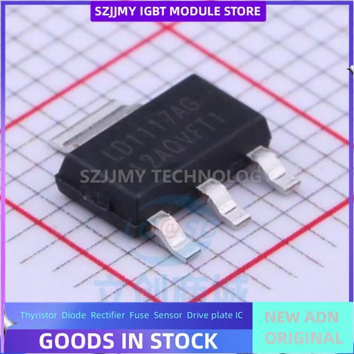 100PCS/LOT LD1117AG-33-AA3-A-R LD1117AG-50-AA3-A-R LD1117AG-AD-AA3-A-R LD1117AG-ADJ-A SOT-223 NEW ORIGINAL MICROCONTROLLER