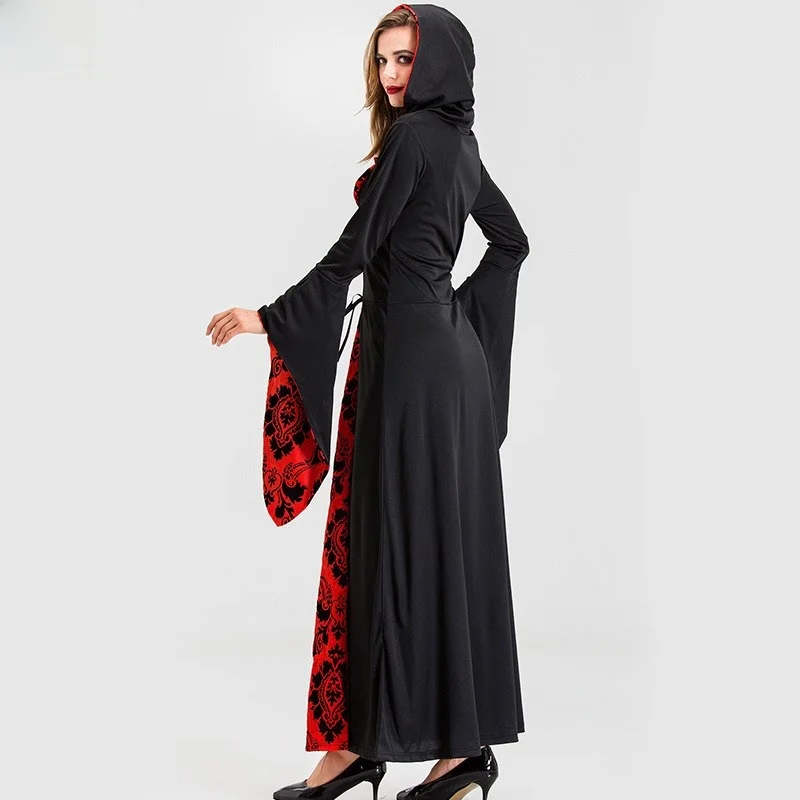 Disfraz Medieval de Bruja para Niñas de Halloween, Cosplay, Actuación Familiar, Vestuario para Teatro, Traje Tradicional Étnico Chino