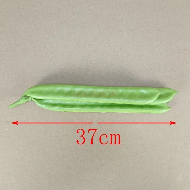 Simulation de légumes en Pu, épée de haricots, décoration d'hôtel, modèle de pois de neige, mettre des Fruits fausses, faire semblant de nourriture, 2021