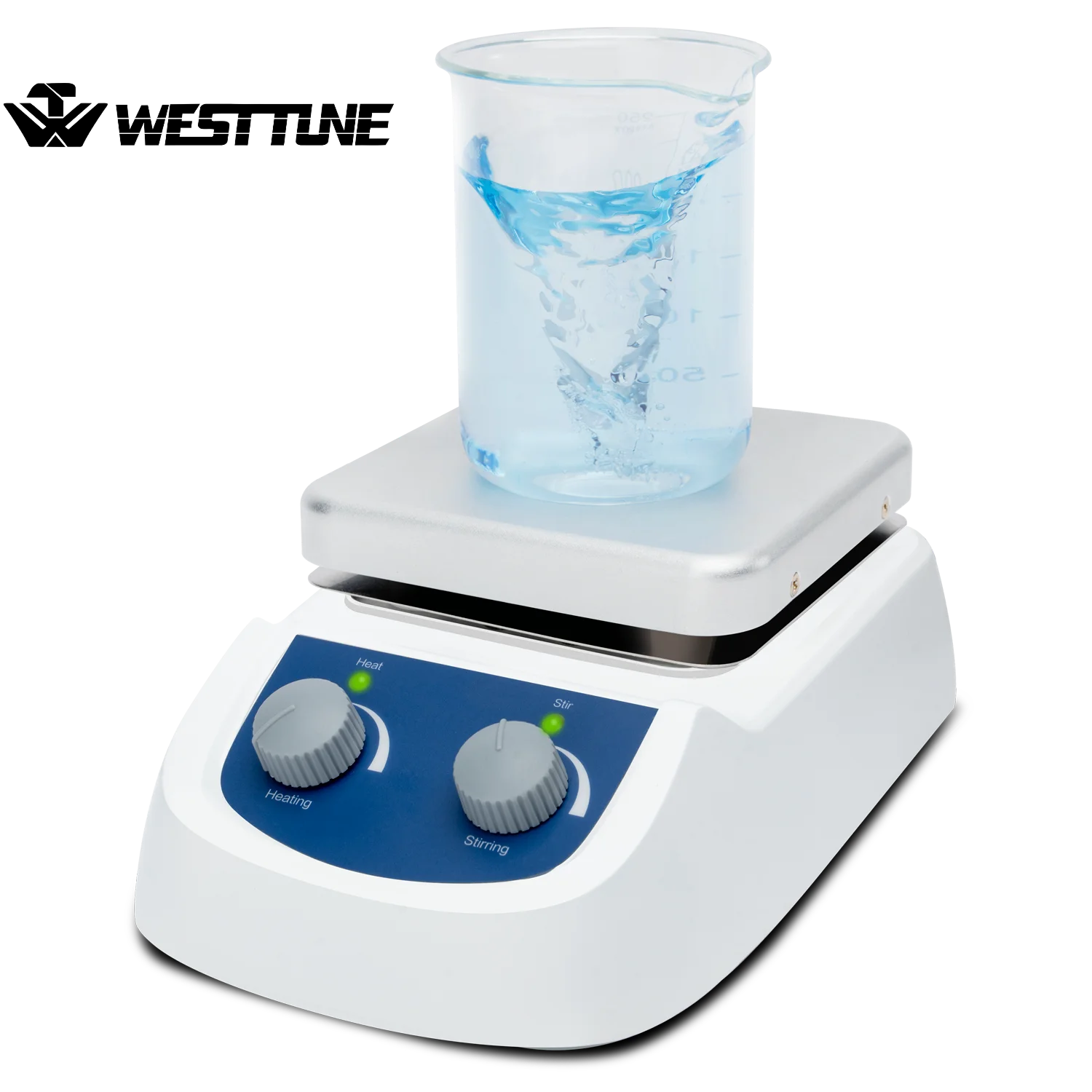 agitatore-magnetico-con-piastra-riscaldante-westtune-ad-alta-temperatura-380°c-℃-attrezzatura-da-laboratorio-per-miscelazione-e-riscaldamento-con-velocita-regolabile-2000rpm-capacita-5l