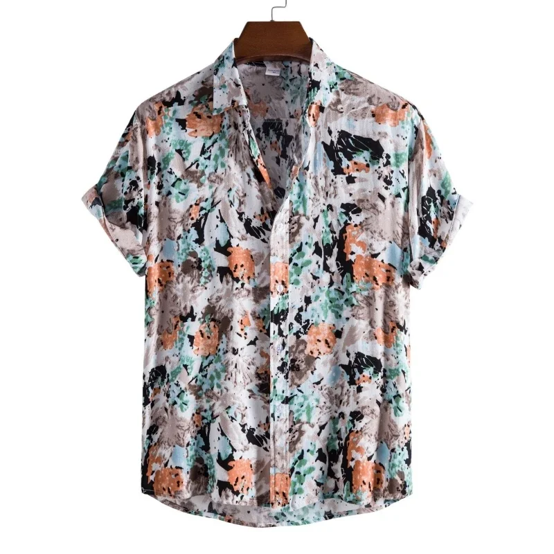 Hawaii Overs ize Shirts Cotton Men Designer Luxury T-Shirt Tiki T-Shirts Man shipping free Fashion Clothing Blouses social