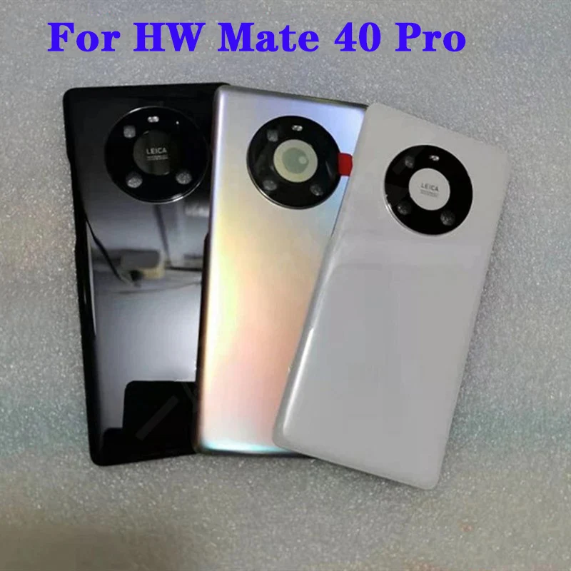 

Новинка закаленное стекло для Mate 40 Pro задняя крышка для HW Mate 40 Pro задняя крышка аккумулятора + рамка для камеры + крышка для вспышки