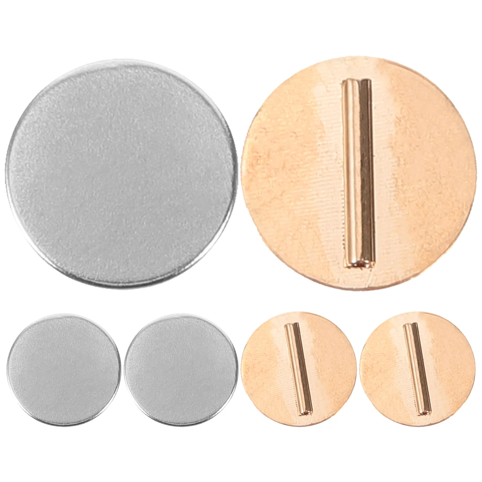 

3 Pairs Mini Pin Brooch Converter Garment Magnet Buckle Clothes Metal Accessory